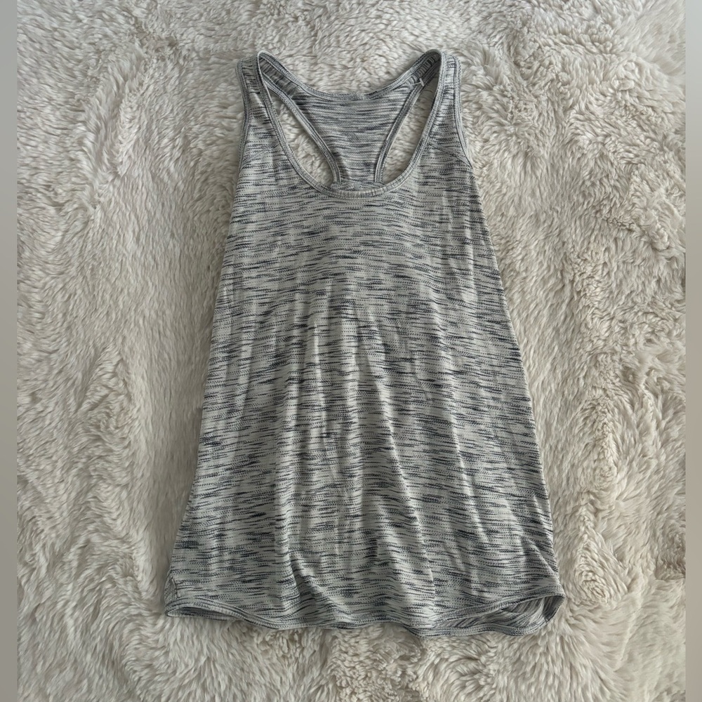 Lululemon - Essential Tank Top in Gray and Black Space Dye